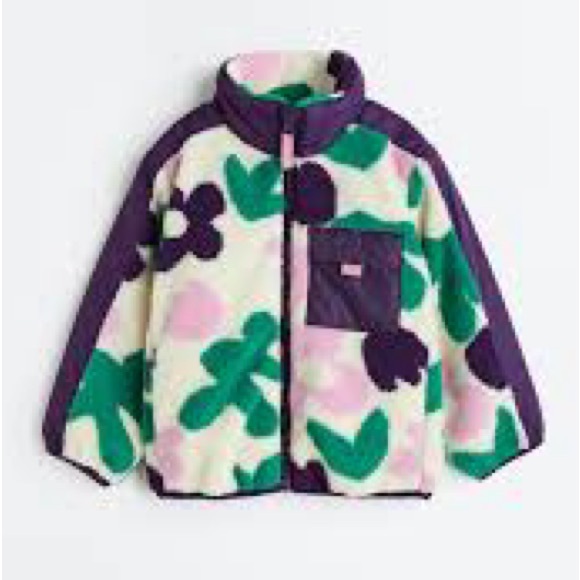 H&M Other - H&M / Girl’s Floral Sherpa Jacket
